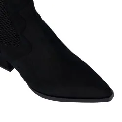 Bottines à talon femme 1418 velours noir