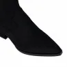 Bottines à talon femme 1418 velours noir