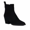 Bottines à talon femme 1418 velours noir