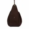 Sac à main pour femme 062g en daim chocolat