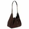Sac à main pour femme 062g en daim chocolat