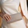 Portefeuille femme 207g taupe lifestyle