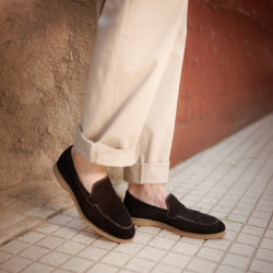 Mocassins homme 980 velours cacao lifestyle