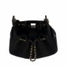 Sac à main pour femme à bandoulière 062g en suède noir