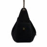 Sac à main pour femme à bandoulière 062g en suède noir