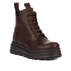 Bottes femme 3423 chocolat combiné