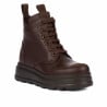 Bottes femme 3423 chocolat combiné