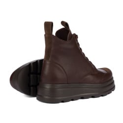 Bottes femme 3423 chocolat combiné