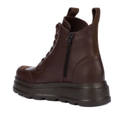 Bottes femme 3423 chocolat combiné