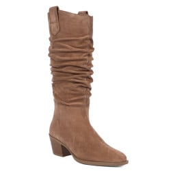 Bottes femme 3428 velours cappuccino