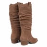 Bottes femme 3428 velours cappuccino