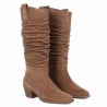 Bottes femme 3428 velours cappuccino