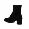 Bottines à talon femme 1414 noir velours