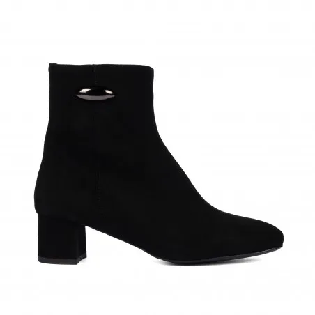 Bottines à talon femme 1414 noir velours