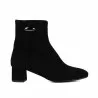 Bottines à talon femme 1414 noir velours