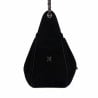 Sac à main pour femme à bandoulière 062g 01 en suède noir