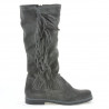 Bottes femme 3243 velours anthracite