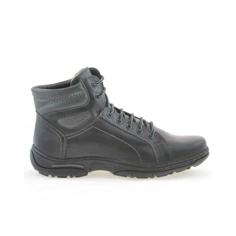 Bottes adolescents 461 noir+gris