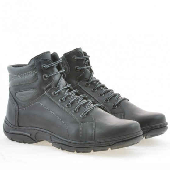 Bottes adolescents 461 noir+gris
