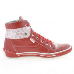 Bottes femme 258 rouge+blanc