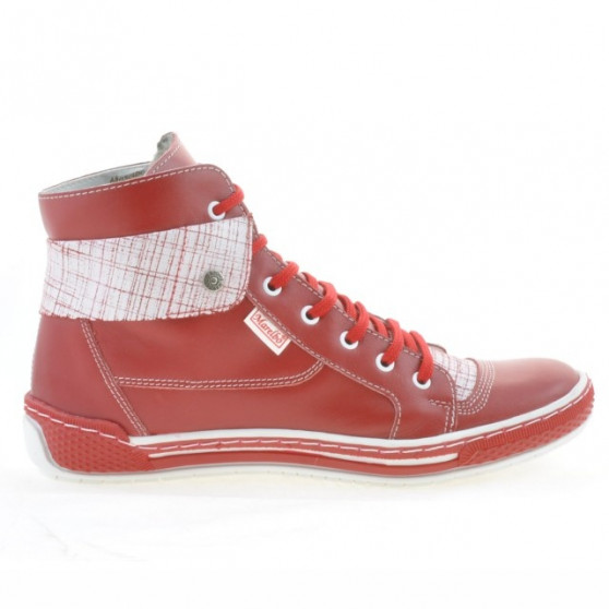 Bottes femme 258 rouge+blanc Bottes femme 258 rouge+blanc