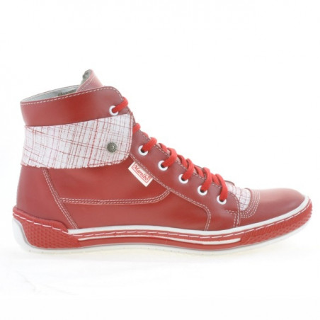 Bottes femme 258 rouge+blanc