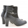 Bottines femme 1124 noir+noir antilope