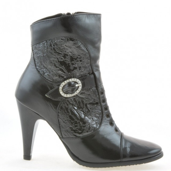 Bottes femme 1102 cuir verni noir Bottes femme 1102 cuir verni noir