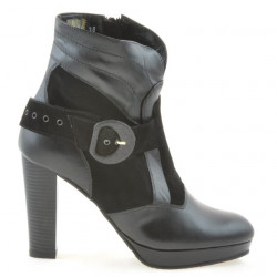 Bottes femme 1126 noir+noir antilope