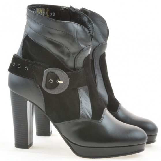 Bottes femme 1126 noir+noir antilope