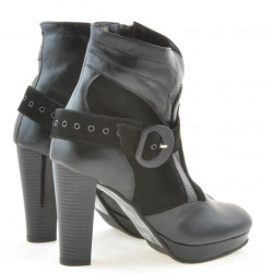 Bottes femme 1126 noir+noir antilope