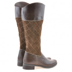 Bottes femme 3293 café combiné