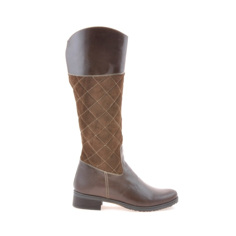 Bottes femme 3293 café combiné