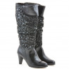 Bottes femme 1120 vernis noir+antilope ballon