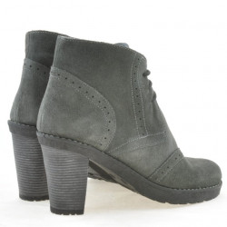 Bottes femme 3230 gris velours