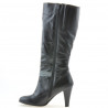 Bottes femme 1119 noir+gris