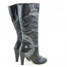 Bottes femme 1119 noir+gris