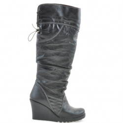 Bottes femme 226 noir+crêpe noir