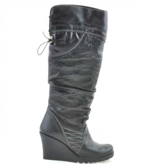 Bottes femme 226 noir+crêpe noir