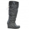 Bottes femme 226 noir+crêpe noir