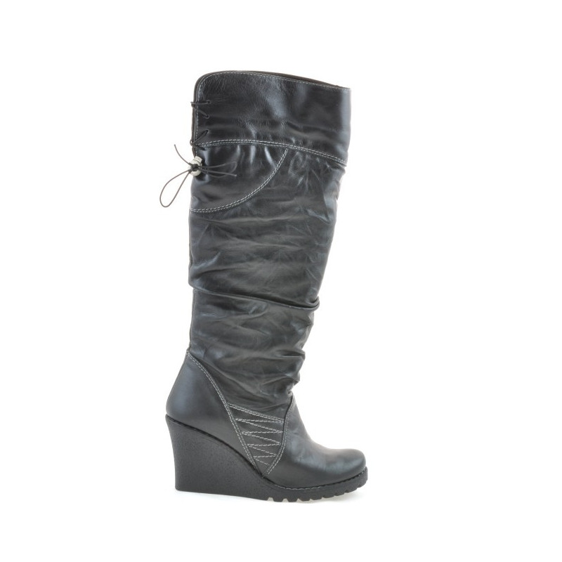 Bottes femme 226 noir+crêpe noir