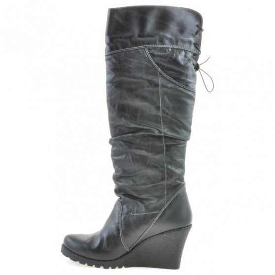 Bottes femme 226 noir+crêpe noir