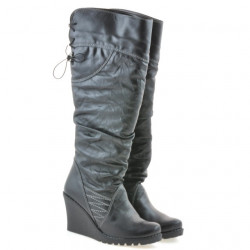 Bottes femme 226 noir+crêpe noir