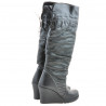 Bottes femme 226 noir+crêpe noir