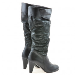 Bottes femme 1120 noir+noir antelope pic