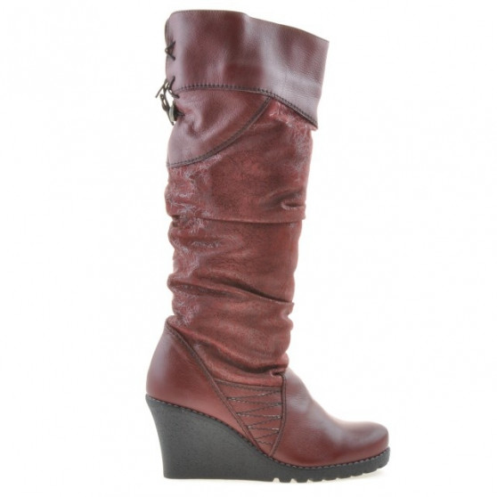 Bottes femme 226 bordeaux combiné