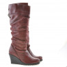 Bottes femme 226 bordeaux combiné