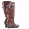 Bottes femme 226 bordeaux combiné