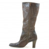 Bottes femme 1111 vernis café+café antelope