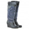 Bottes femme 226 noir+indigo antelope